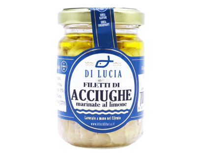 Filetti di acciughe marinate al limone 150gr