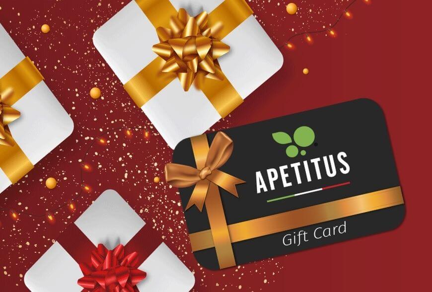 Apetitus Gift Card: the quick and ideal solution for Christmas presents.