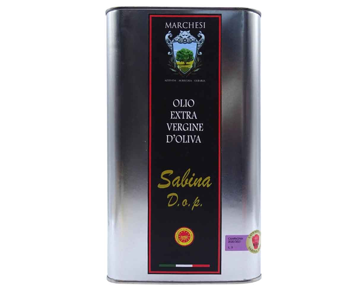 Olio extravergine d'oliva della Sabina DOP Marchesi 3lt